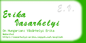 erika vasarhelyi business card